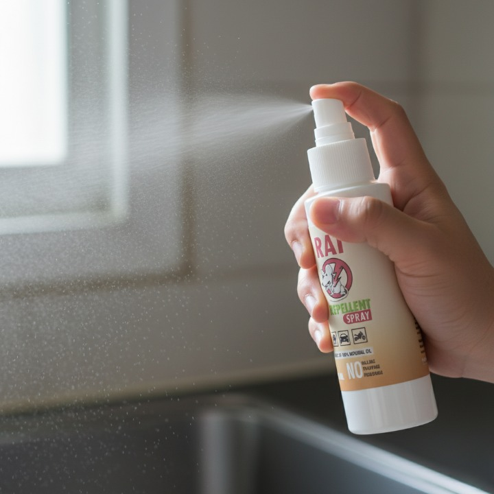 Rat Repellent Spray 50ml �Natural, Safe &amp; Non-Toxic Rodent Deterrent for Home, Kitchen, Car, and Storage Areas