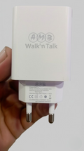 AMB Walk? Talk 22.5W Super Fast Charger NM-18 �Quick Charge &amp; Smart Power Delivery Adapter with Built-in Safety System, FCC/CE/RoHS Certified
