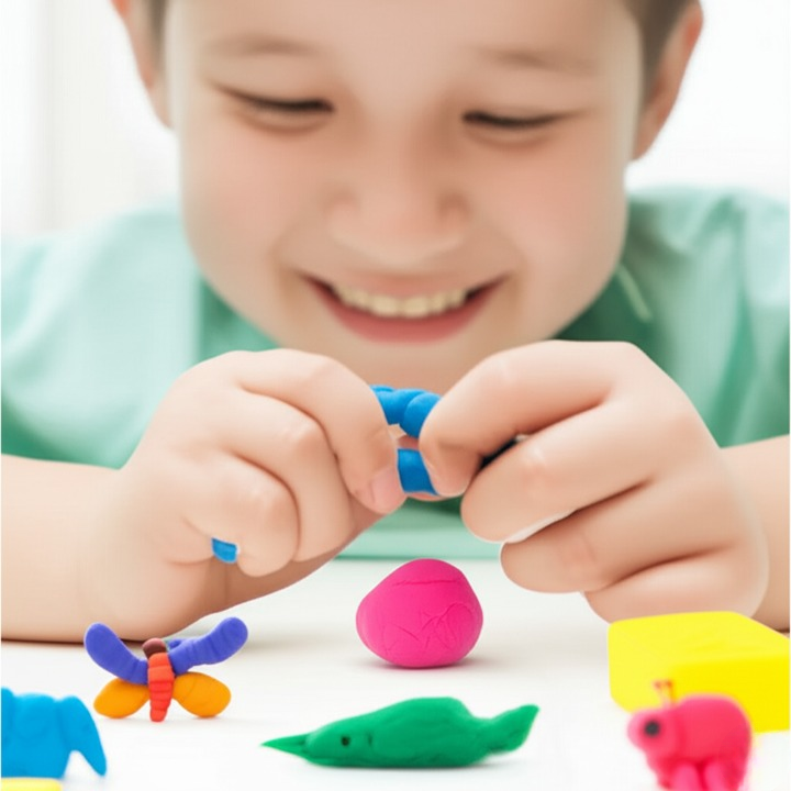 Modeling Clay Set for Kids and Adults �12 Vibrant Colors �Soft, Non-Sticky, Non-Drying Clay for Creative Arts, Crafts, Sculpting, and Educational Play �Safe and Easy to Use (Random Color)