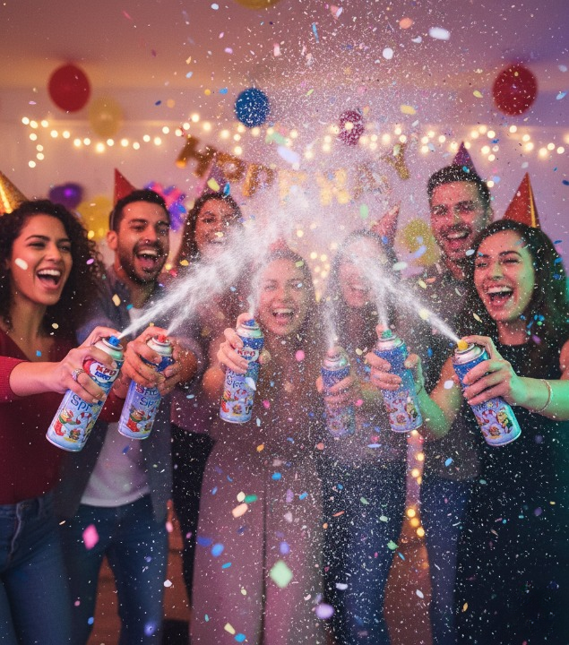 Pack of 2 Snow Spray for Party �100ml Each, Fun Celebration Spray for Birthdays, Weddings, New Year and Events