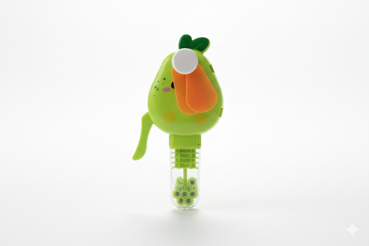 Handheld Fruit Shape Toy Fan for Kids �Cute Cartoon Design, Safe Soft Blades, Portable Mini Fan for Summer Play &amp; Cooling (Random Design)