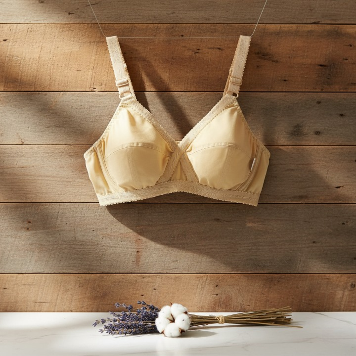 Cotton Cross Style Plus Size Bra for Women �Comfortable Everyday Wear, Soft Breathable Fabric, Sizes 44, 46, 48, 50 - 44