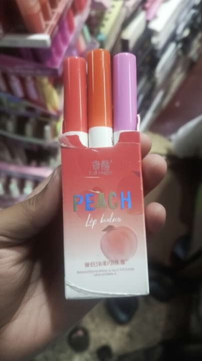 3 In 1 Shijing Peach Lip Balm �3-in-1 Moisturizing, Hydrating, Protective &amp; Nourishing Lip Care with Vitamin E �Natural Peach Flavor, Organic, Vegan &amp; Cruelty-Free