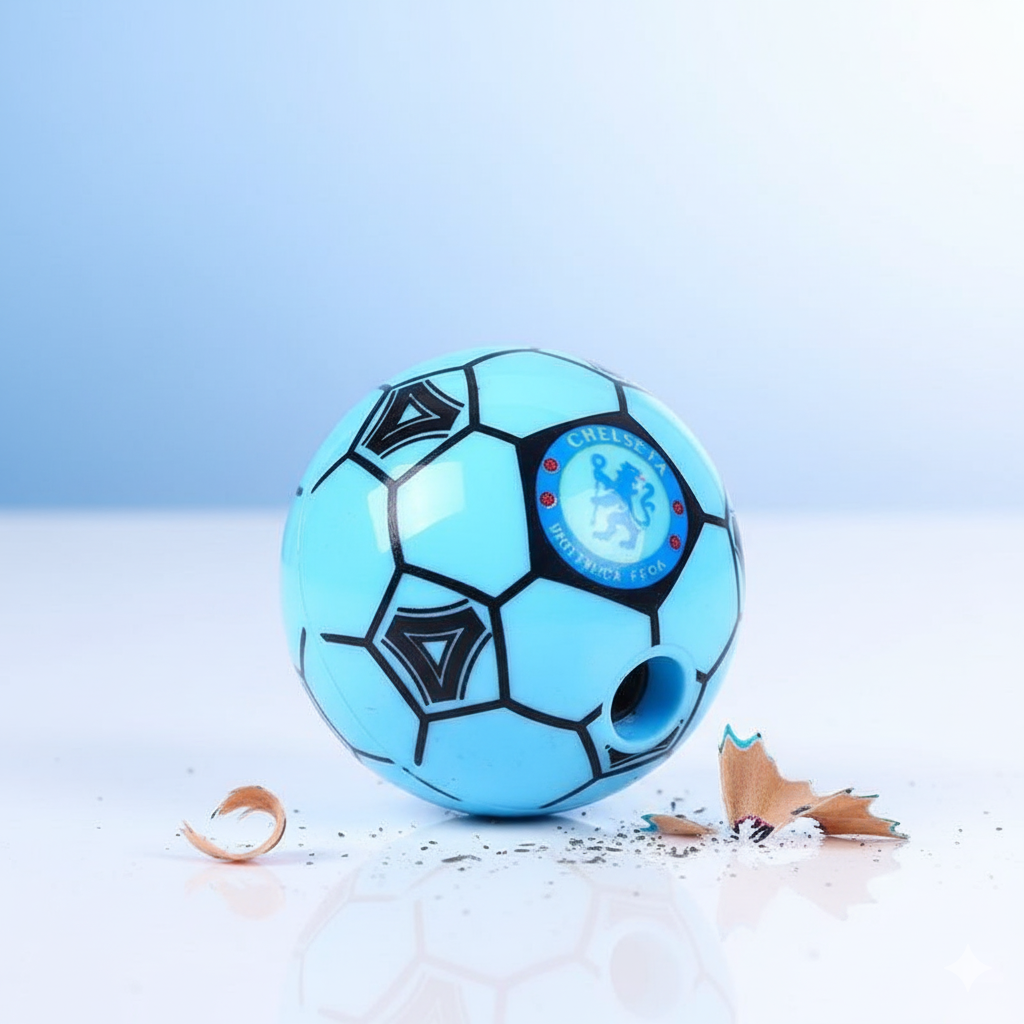 Football Shape Pencil Sharpener Set �Pack of 12 | Fun &amp; Durable Stationery for Kids, Students, and Office Use | Compact &amp; Easy to Use Sharpeners (Random Color)