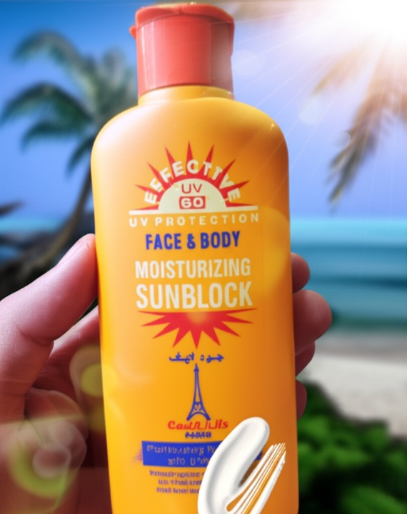Good Life Paris SPF 60 Face &amp; Body Moisturizing Sunblock with Vitamin E �UV Protection Cream for Brighter, Softer, and Glowing Skin �Daily Use 200ml | Sunblock