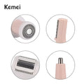 Kemei 4 in 1 Rechargeable Hair Remover Shaver Ladies epilator - KM-3024 (Random color)