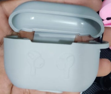High Quality Soft Silicone Airpod Pro Case With Lock Rid (Random Color)
