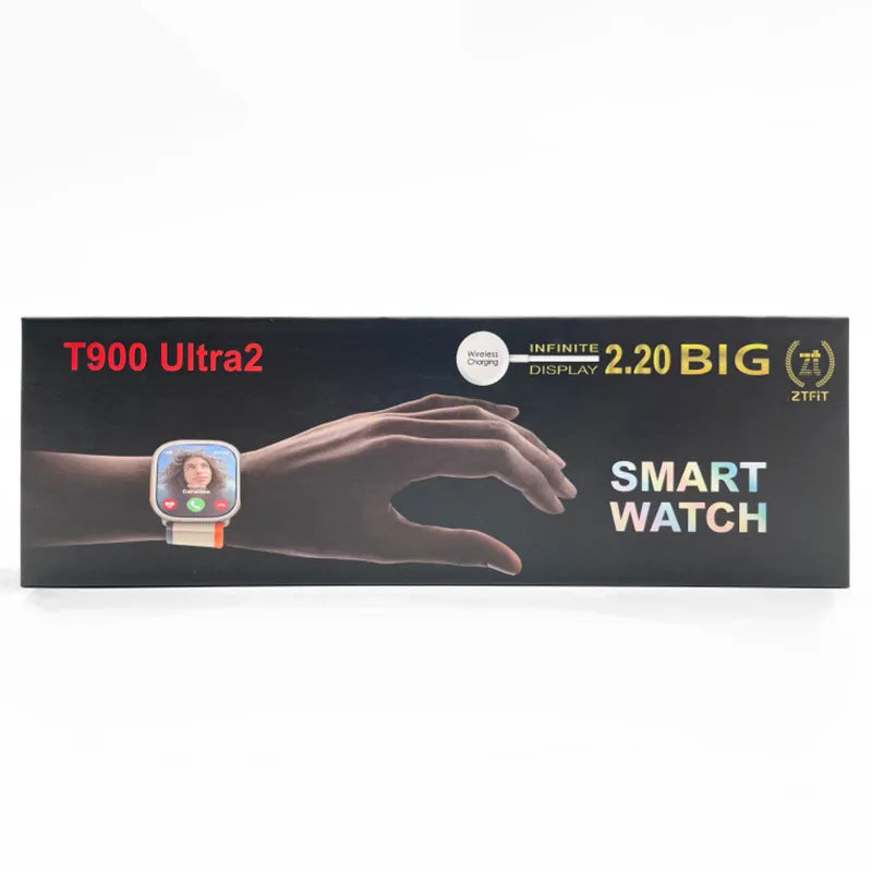 Upgraded Model T900 *Ultra2 Smart Watch with Charger (Box Pack) (Mix/Random color)