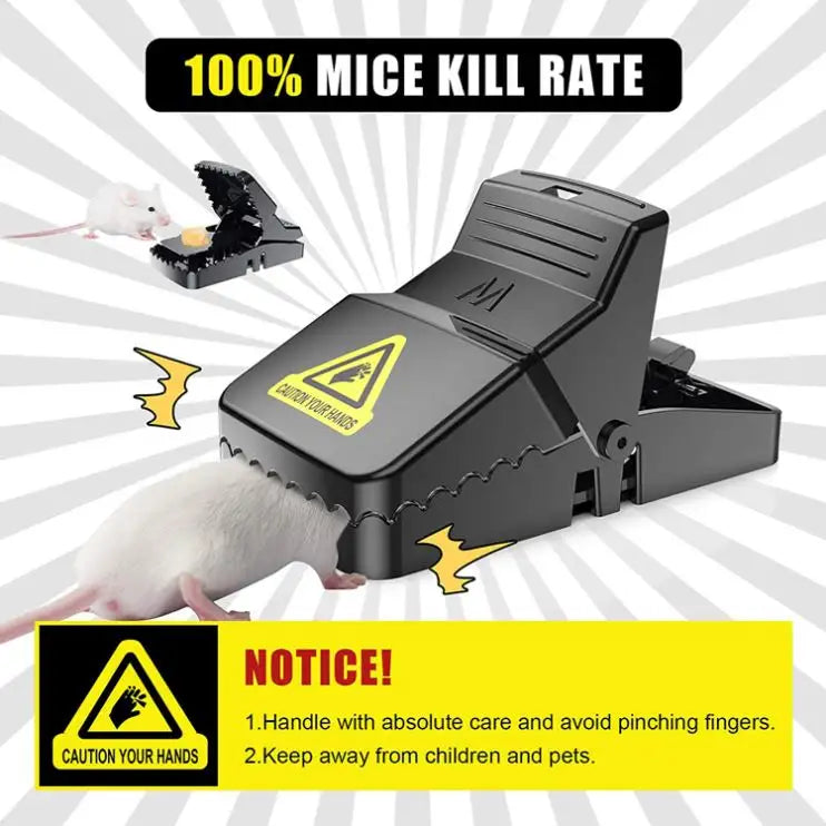 Heavy Duty Plastic Mouse Trap Mice Catcher Reusable Washable Easy Effective - 1 Pc