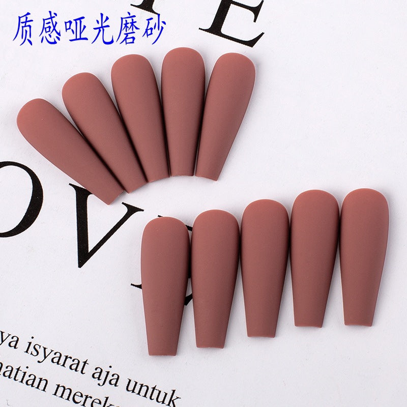 24 Pcs Matte Perfection �O.TWO.O Brown Nail Polish for a Luxe Look | Best Nails for women