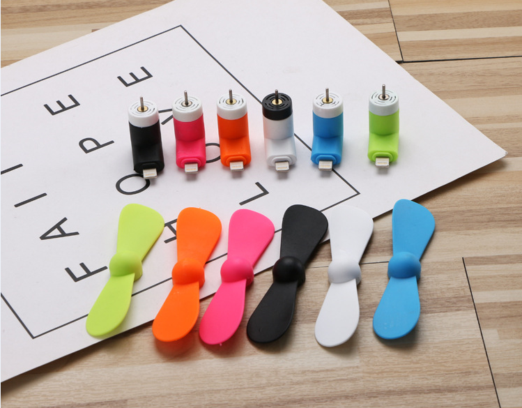 Summer Hot 2 in 1 Mini USB Fan Portable Fan for Mobile Phone Computer , Power bank Air Cooling Fan Android   (random color) - Micro USB Fan