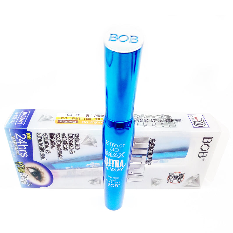 Waterproof BOB 3D Effect Ultra Curl Eye Mascara | Waterproof, Long-lasting, Eyelash Lengthening &amp; Thick Curling | Best Quality Mascara ( 1 pcs Black )