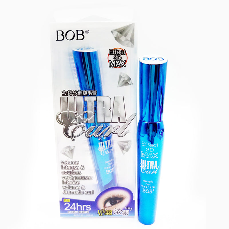 Waterproof BOB 3D Effect Ultra Curl Eye Mascara | Waterproof, Long-lasting, Eyelash Lengthening &amp; Thick Curling | Best Quality Mascara ( 1 pcs Black )