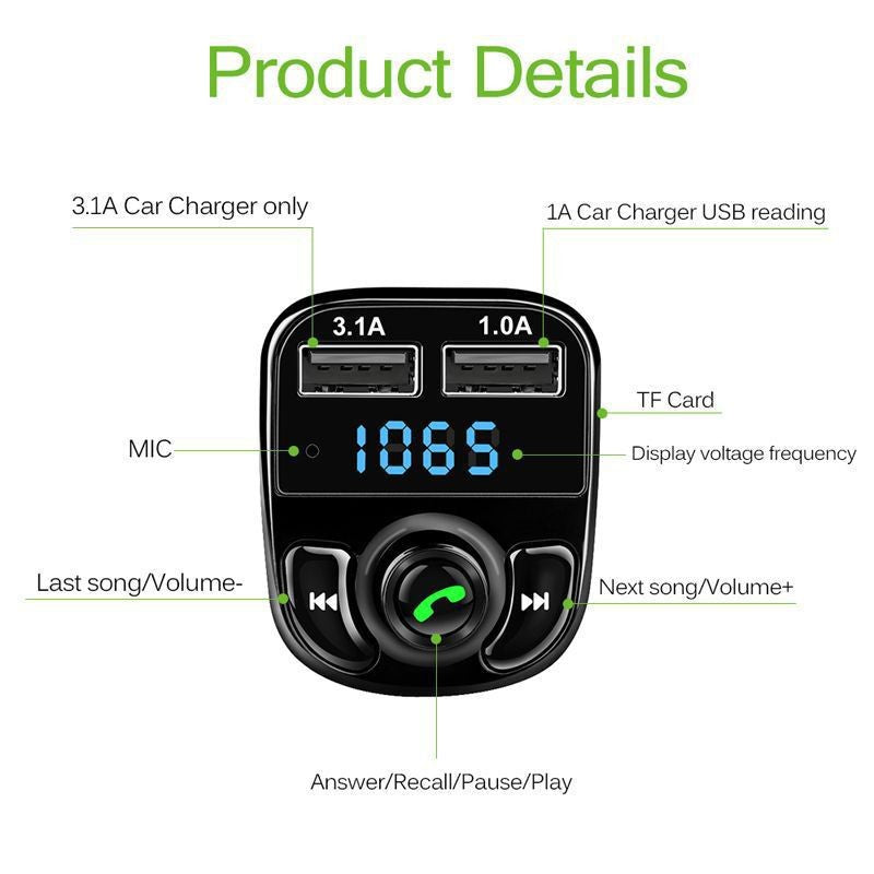 X8 Multifunctional Car Mp3 Player – photo 1
