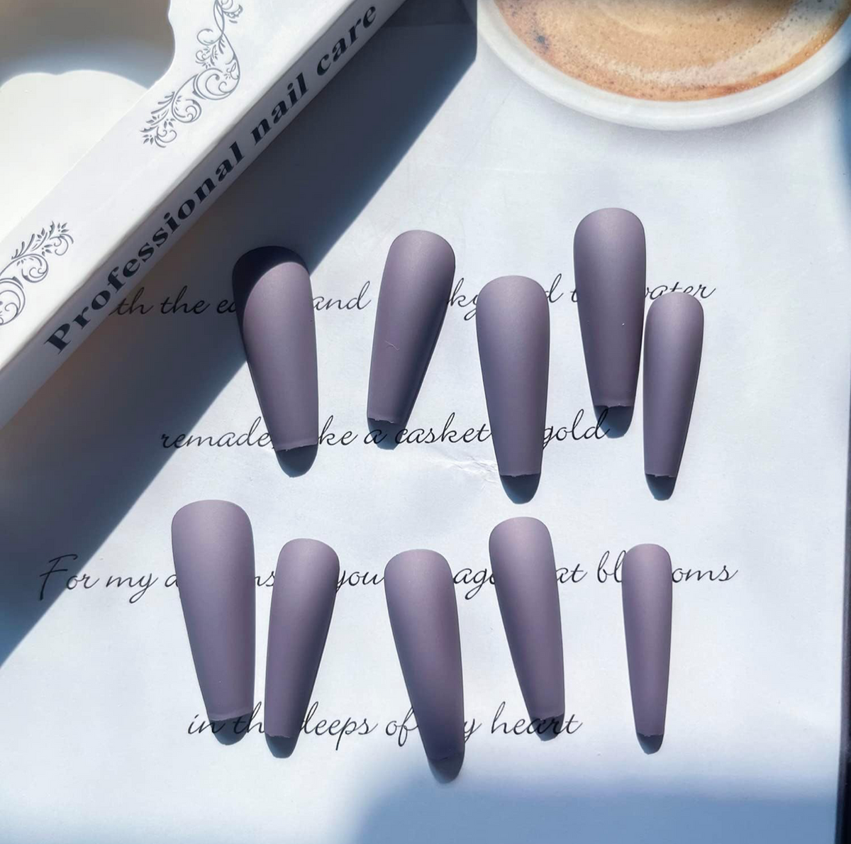 24Pcs O.TWO.O Matte Nails with accessories – photo 4