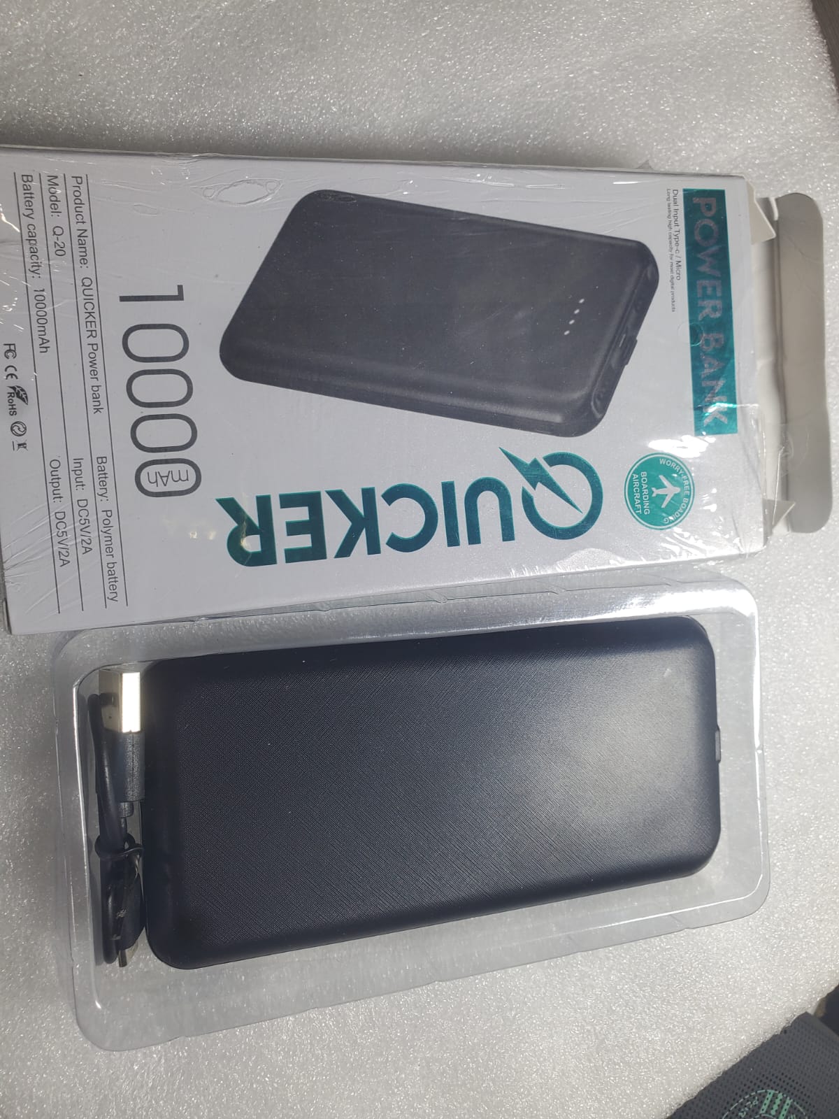 Quickar Power bank 10,000 mah