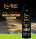 Rivaaj Mahal Charcoal Shampoo + Conditioner [200ml] | Black Shine