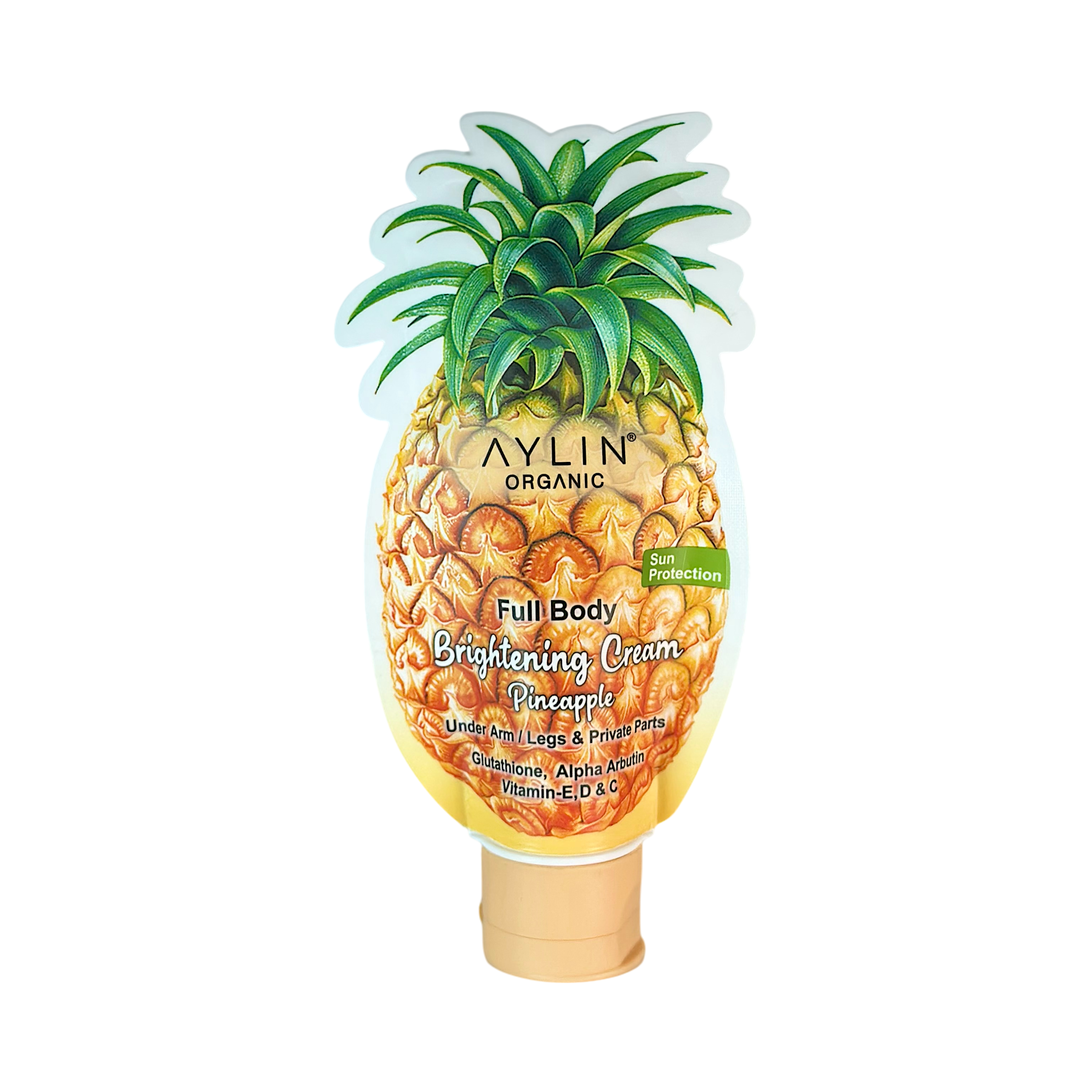 Aylin Organic Full Body Brightening Cream With Pineapple Extract 100 ml