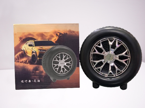 High-Powered Tyre-Shaped Bluetooth Speaker with Deep Extra Bass �Portable Wireless Speaker with Dynamic Sound, LED Lights &amp; Unique Tyre Design for Home, Car, and Outdoor Use