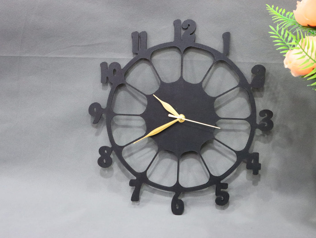 Retro Design 3D Wooden wall clock – photo 3
