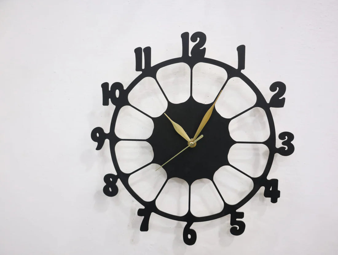 Retro Design 3D Wooden wall clock – photo 2