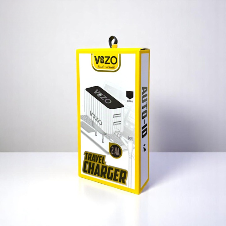 Kw300 2.4A Fast Travel Charger | Android Phone Charger with Data Cable -KW300 �Dual USB Wall Charger with Built-in Micro USB Cable - Charger For Mobile Phone