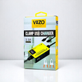Vizo V5000 �Multi-Port Clip Charger | V5000 �3.5A Multi-Port Clip Charger with Micro USB, Type-C &amp; USB-A | Versatile Clamp Design for Smartphones &amp; Tablets