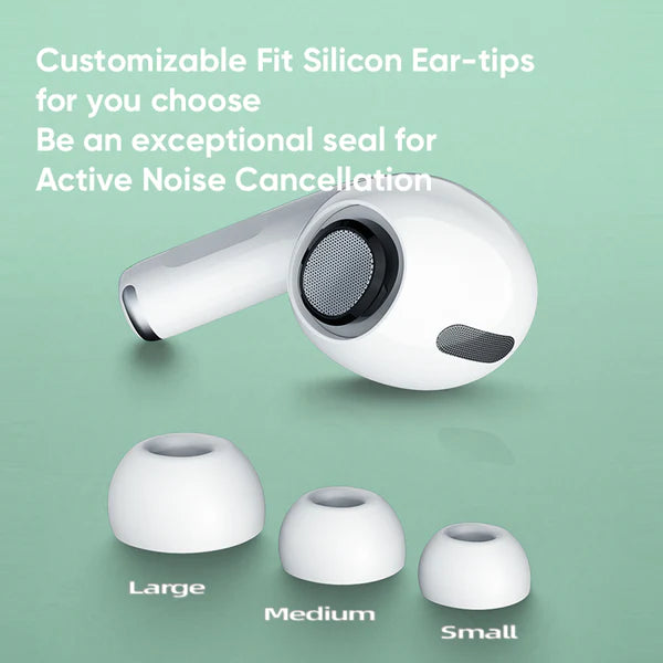 3.1 JOYROOM TWS Active Noise Cancelling ANC Earbuds With Premium Case - White Earbuds Joyroom