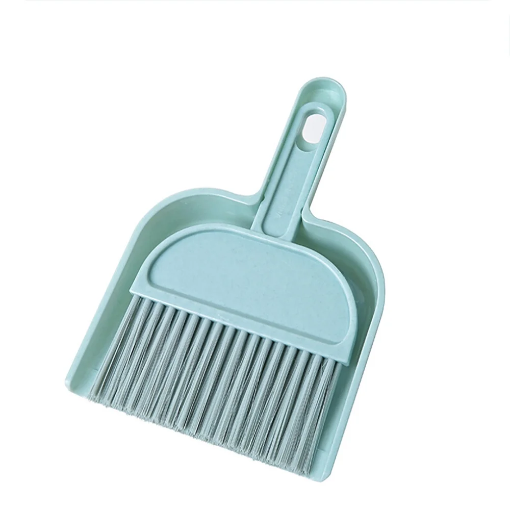1 Pc Imported Mini Broom &amp; Dustpan Set - Perfect for Desktop Cleaning and Quick Cleanups (Random Color)