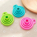 Pack of 3 Silicone Oil Funnel, Kitchen Liquid Oil Dispensing Tool (random color)