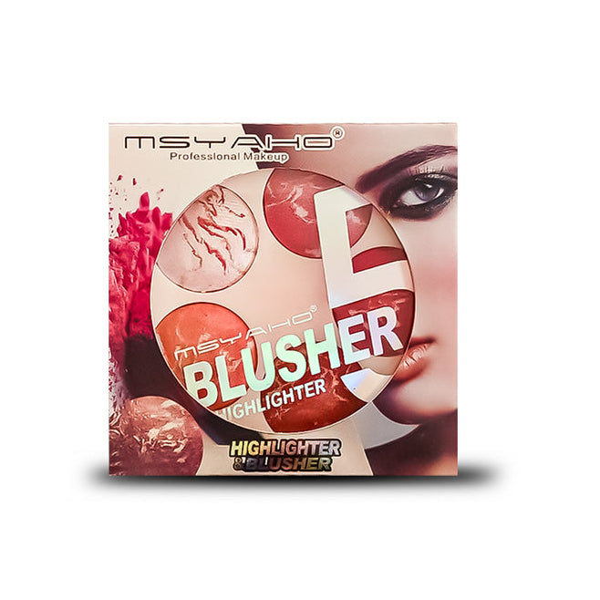 5-in-1 MSYAHO Professional Makeup Palette �3D Highlighter, Blusher, Contour, Bronzer &amp; Illuminator All-in-One Kit