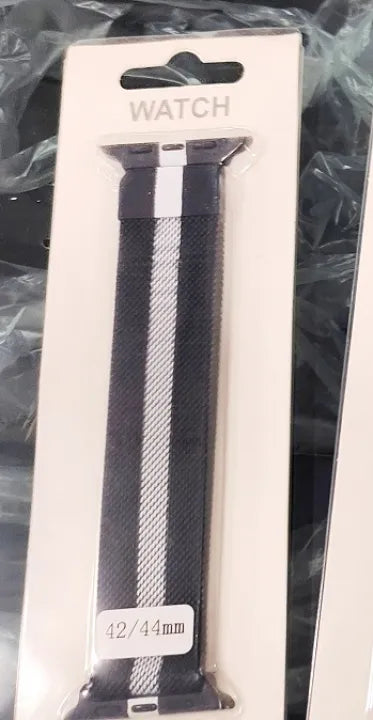 Stainless Steel Milanese Magnetic Mesh Loop Smart Watch Band Strap Metal Watchband - (Random Color &amp; Design)