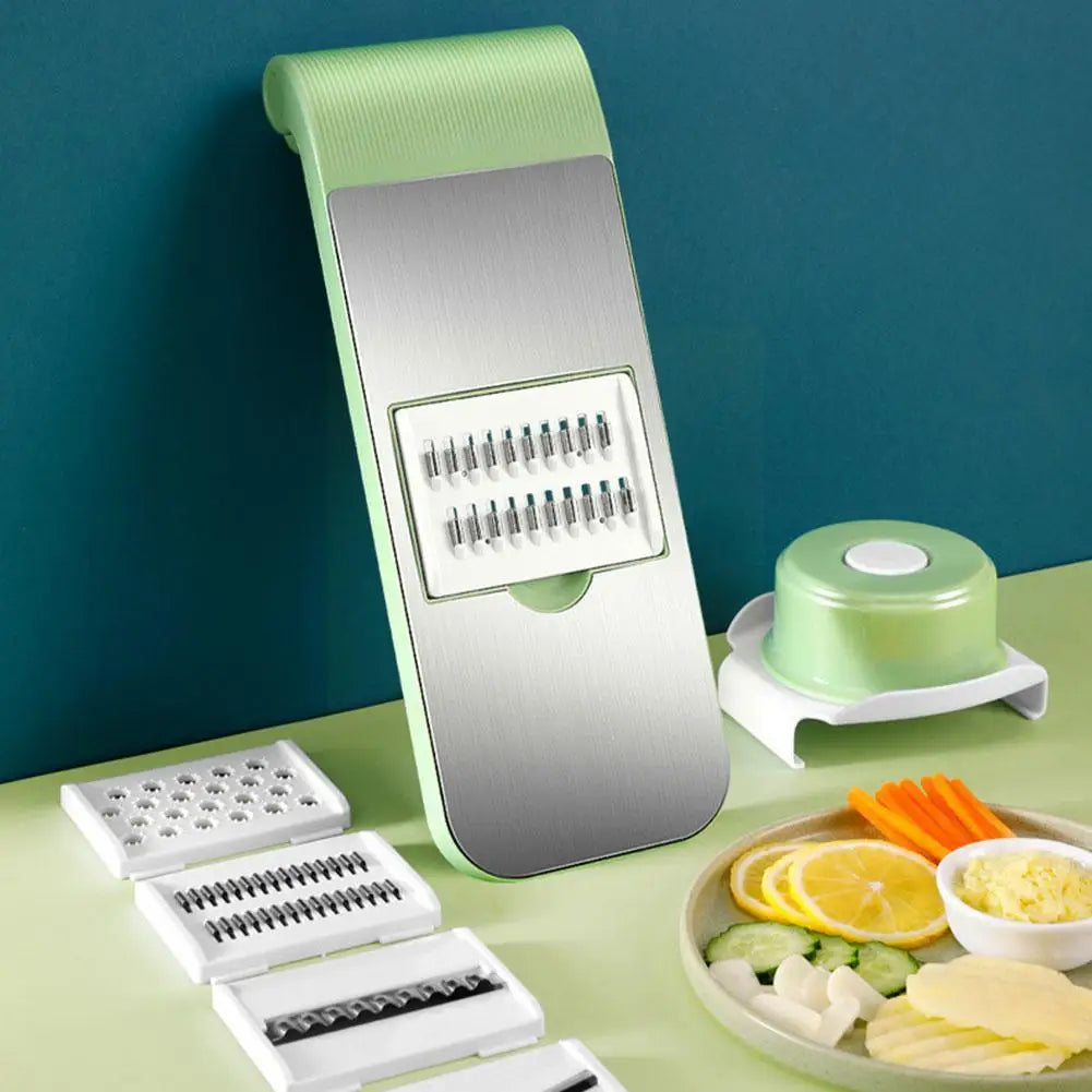 Stainless Steel Multifunctional Vegetable Cutter Grater For Vegetables Slicers Shredders Peeler Carrot Fruit Vegetable Cutting Kitchen Tool.(random color )