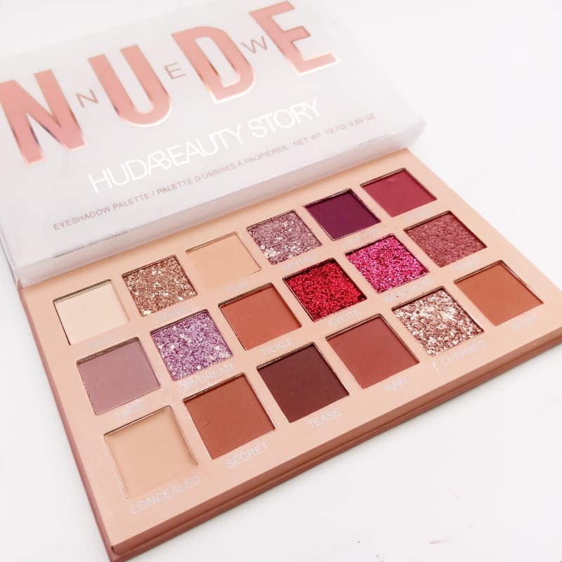 18 Shade Pearlescent Shimmer - Matte Waterproof NUDE Eyeshadow Palette