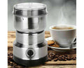 MULTI PURPOSE ELECTRIC COFFEE GRINDER AUTOMATIC COFFEE SPICE  GRINBEANDER STAINLESS STEEL - 150 Watts