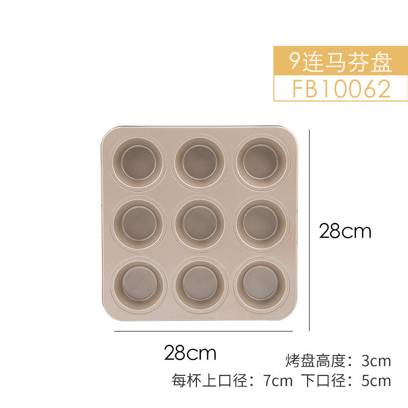 Non-stick Muffin Tray Heavy Steel Carbon Steel