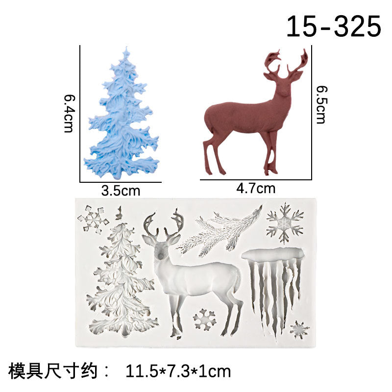 Silicone Christmas Tree Molds Pink 2-Pack
