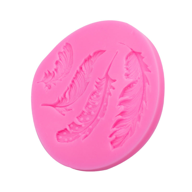 Feather Shaped Silicone Mold for Cakes & Chocolates