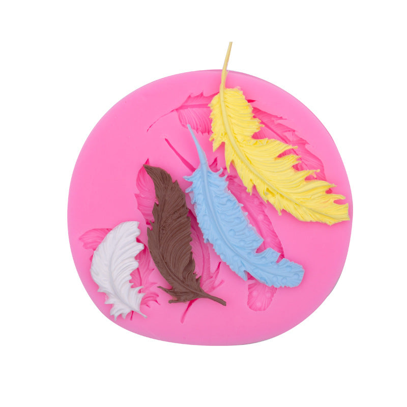 Feather Shaped Silicone Mold for Cakes & Chocolates