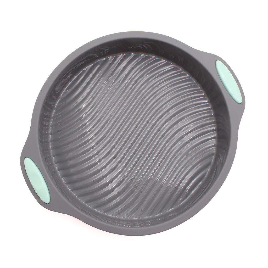 9 Inch Silicone Cake Mold with Green Handles