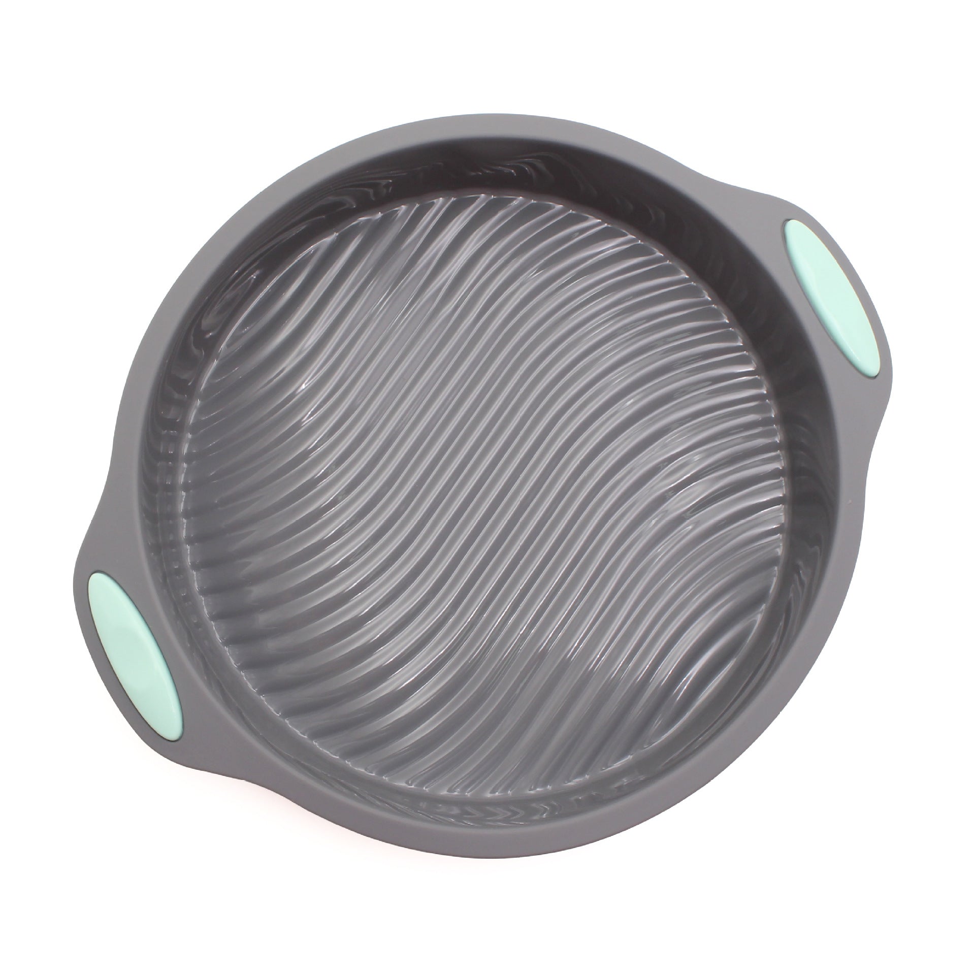 9 Inch Silicone Cake Mold with Green Handles