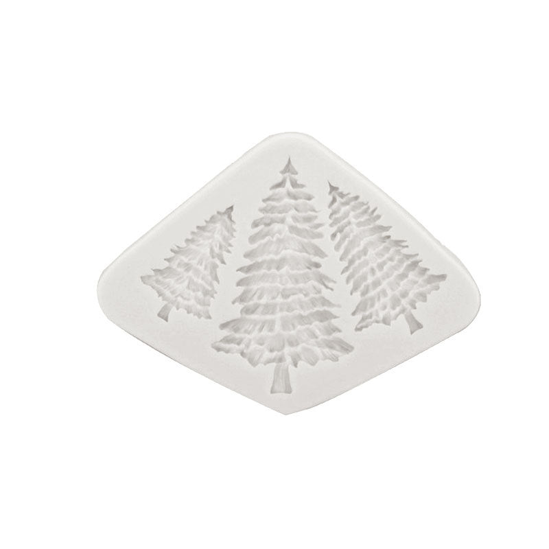 Silicone Christmas Tree Molds Pink 2-Pack