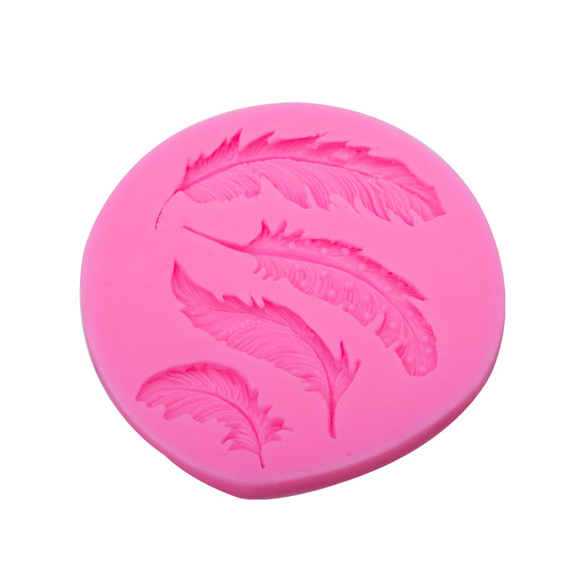 Feather Shaped Silicone Mold for Cakes & Chocolates