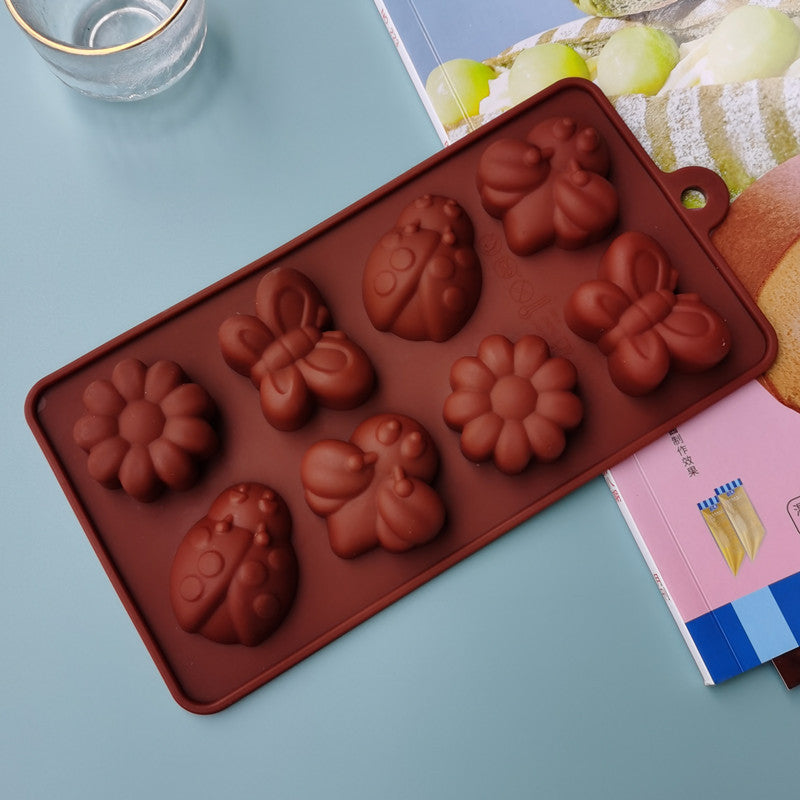 Silicone Mold for Baking & Gifts - Bee Butterfly Flower Design