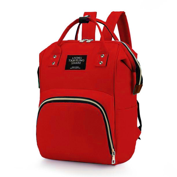 Large Capacity Mummy Bag Multi-function Women Backpack Nursing Bag for Baby Care Unisex Travail Backpack (Random color)