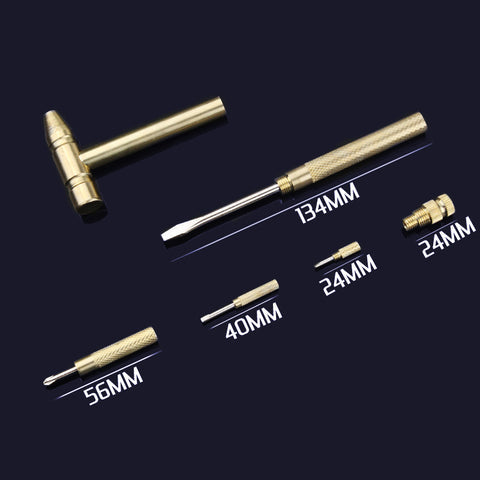 5 in1 Multifunction Mini Craft Strong Hammer and Screwdriver Hand Tools Set