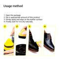 Black Leather Shoe Polish Cream with Sponge