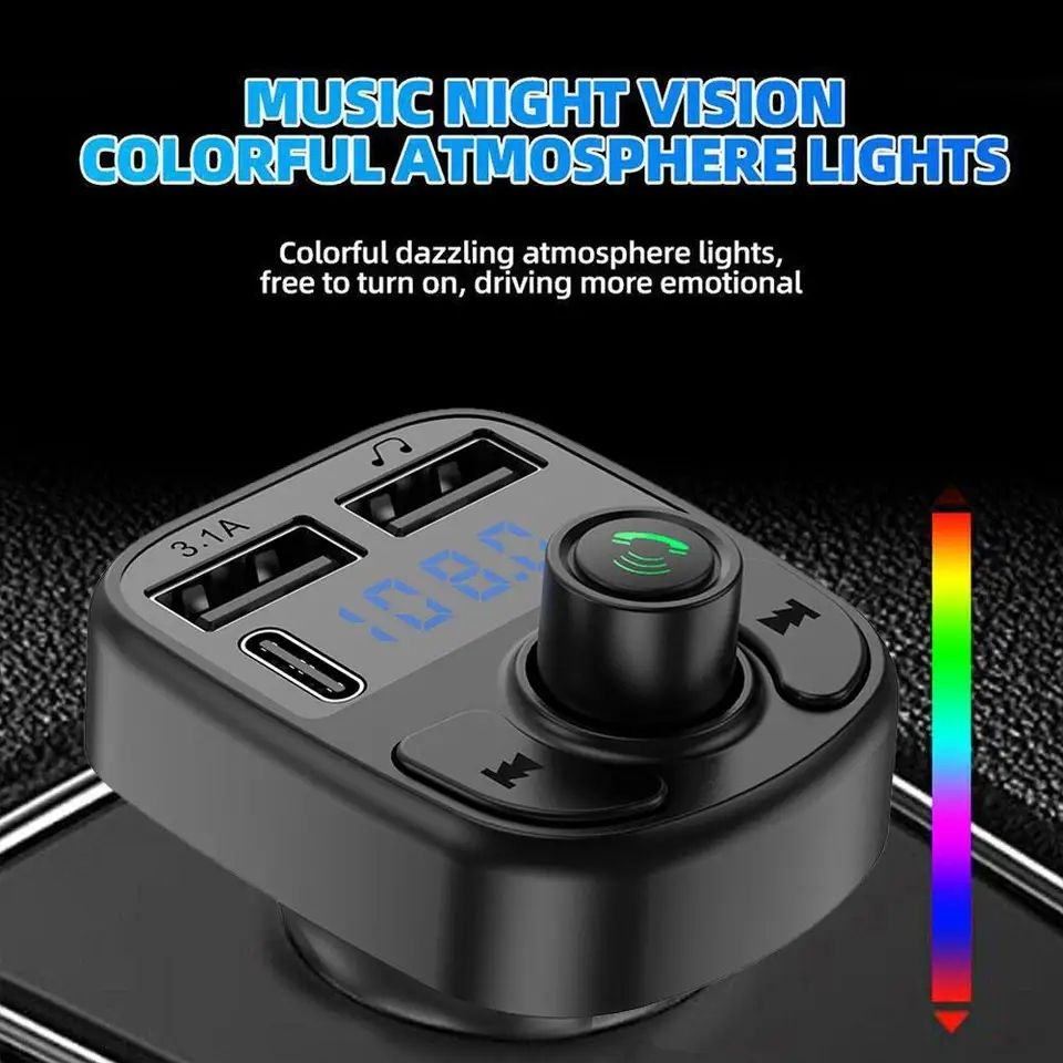C1 - Car Mp3 Player | Car Wireless FM Transmitter | Car Mp3 Modulator | Car Accessories?( Random Color )