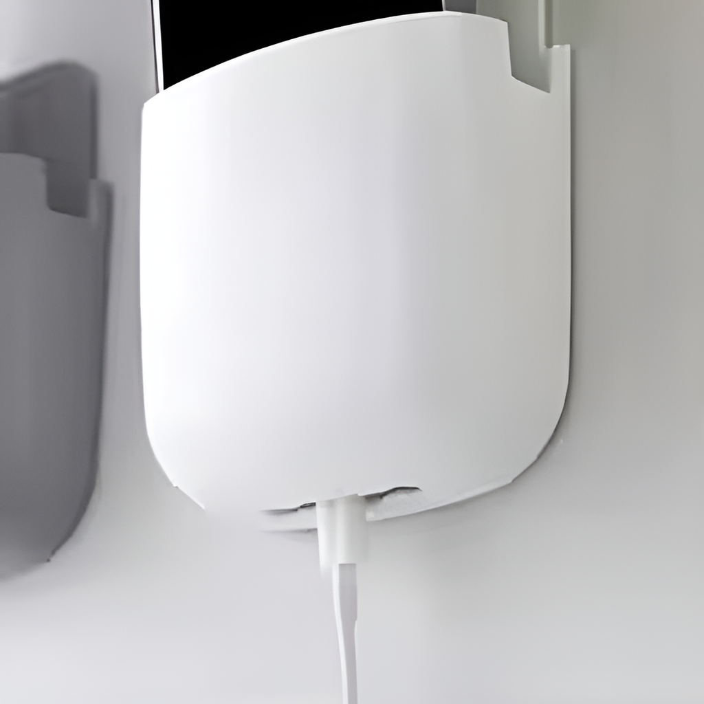1 Pcs?U Shape Wall Mounted Mobile And Remote Holder |?Wall Mounted Storage Case for Remote, Toothbrush, Mobile Phone Plug Holder | Multifunctional Storage Holder (random color)
