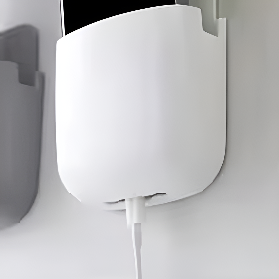 1 Pcs?U Shape Wall Mounted Mobile And Remote Holder |?Wall Mounted Storage Case for Remote, Toothbrush, Mobile Phone Plug Holder | Multifunctional Storage Holder (random color)